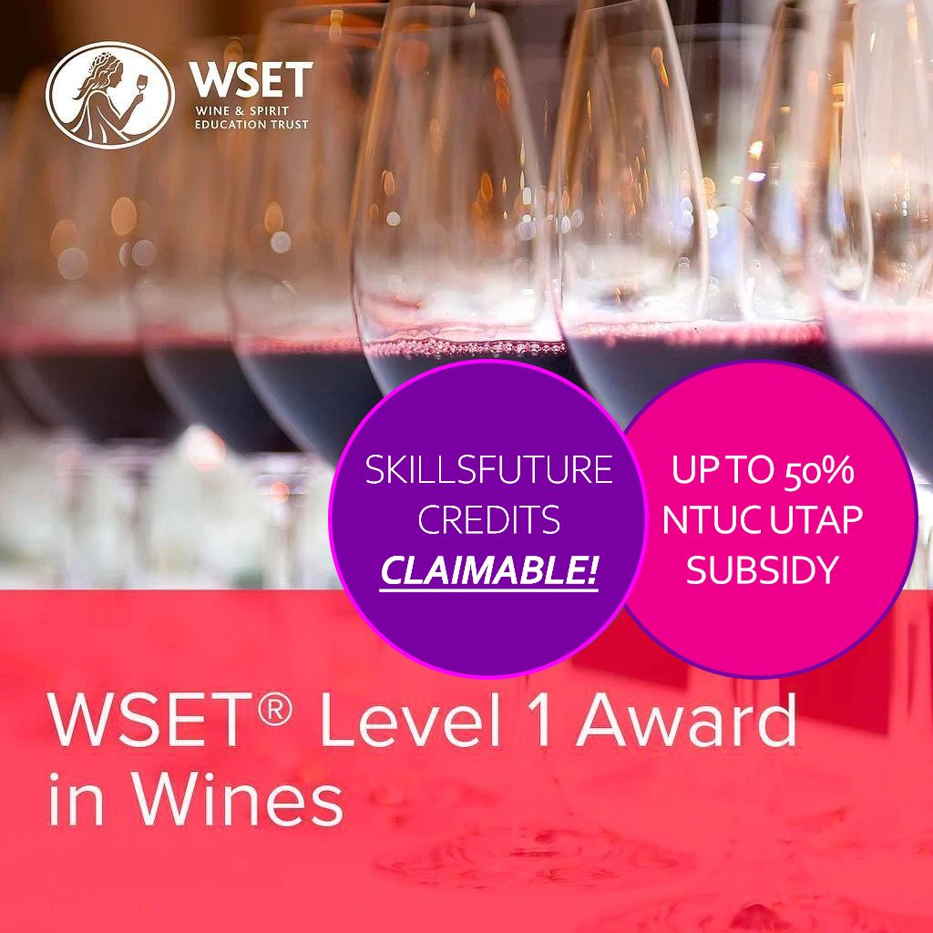 WSET Level 1 Wines Skillsfuture Subsidy