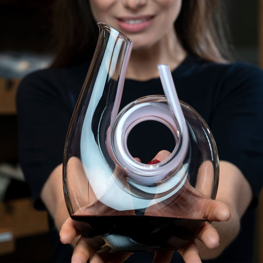 RIEDEL Decanter Curly Pink #2011/04