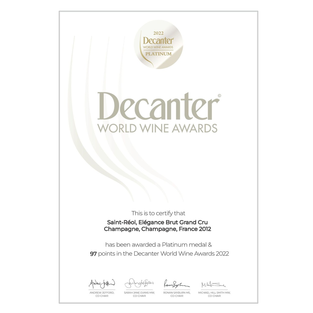 2012 Saint Reol Grand Cru Elegance Brut Millesime - 750ml