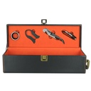 Double Bottle Leather Box (Black/Orange) (copy)