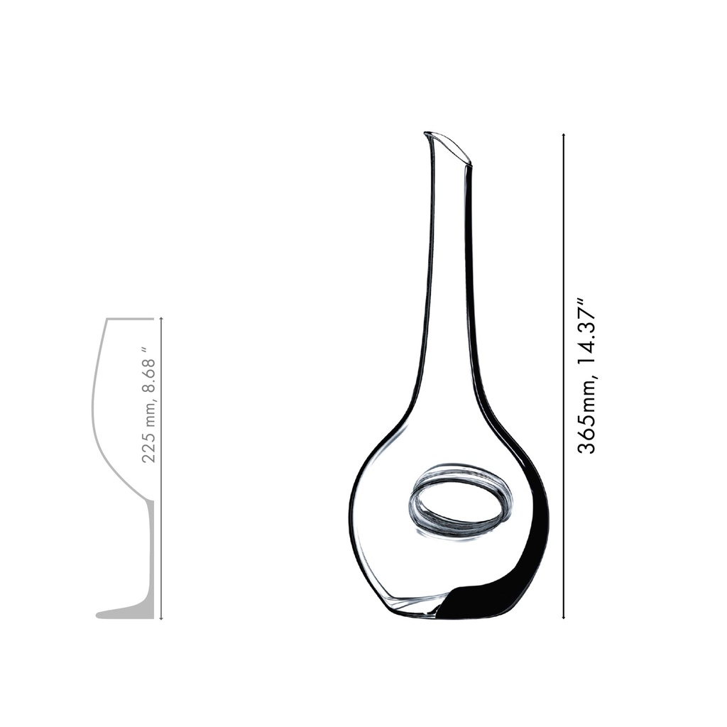 [6357] Riedel Decanter Black Tie Occhio Nero #2009/04