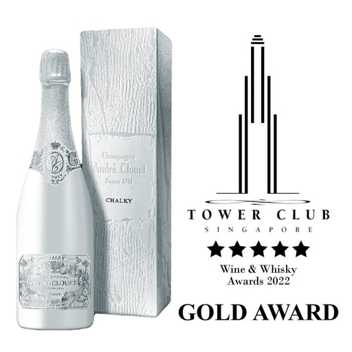 Andre Clouet NV Chalky Brut - With Gift Box - 750ml