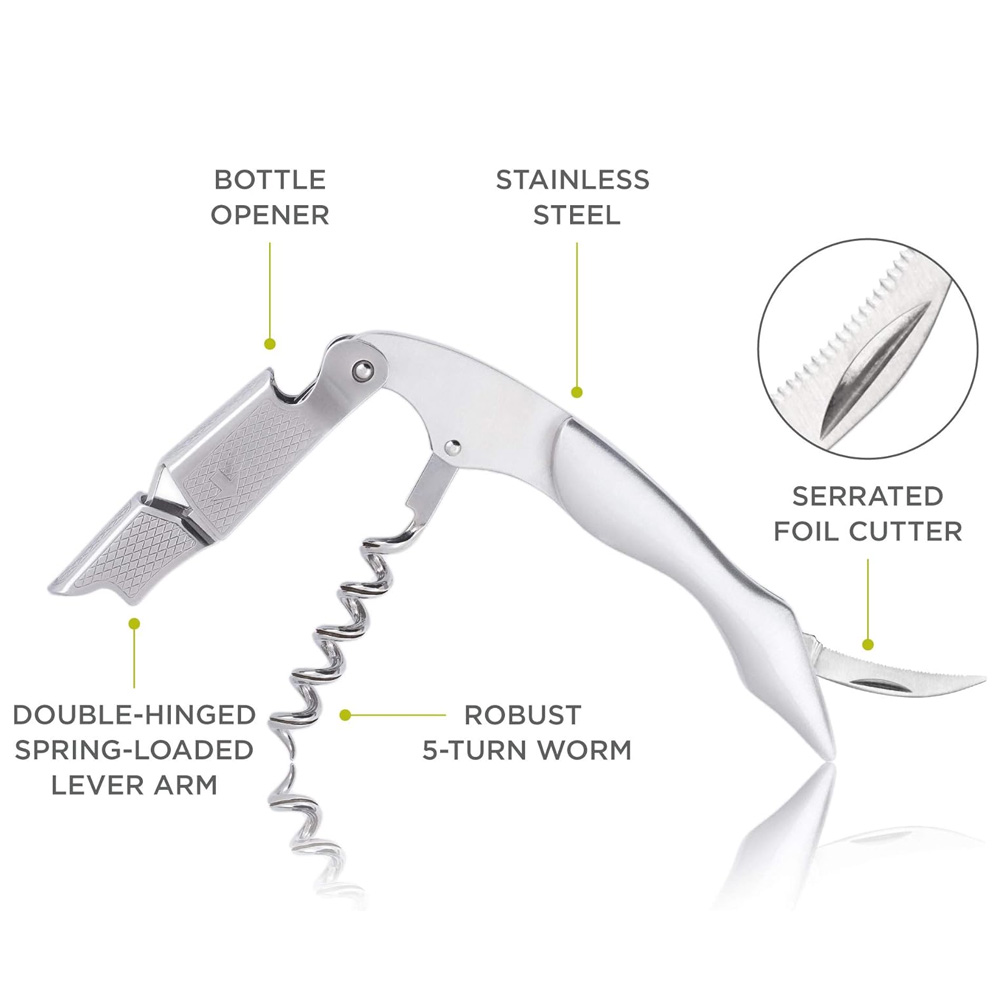 Professional Sommelier Stainless Steel Corkscrew
