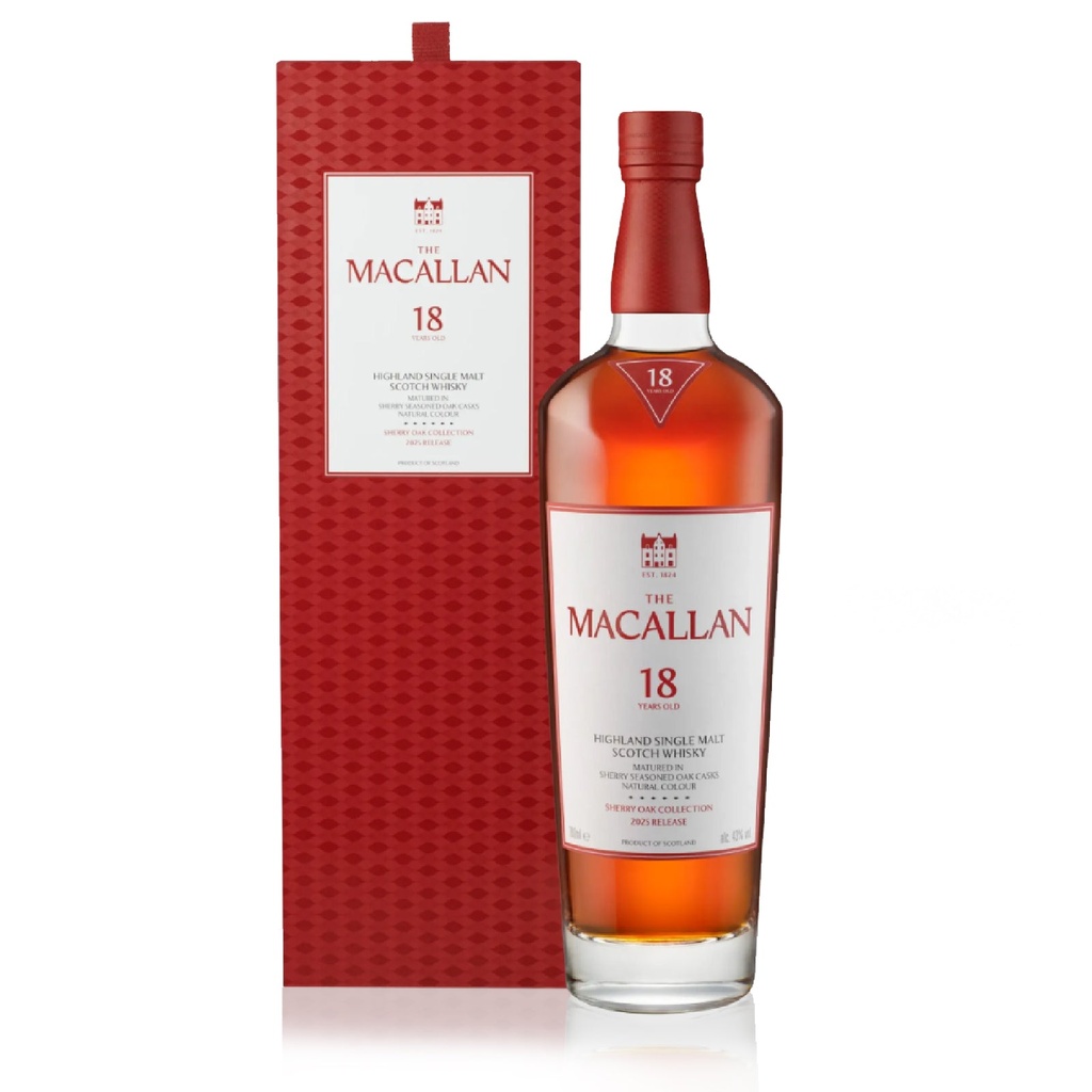Macallan 18YO Highland Single Malt Sherry Oak Cask