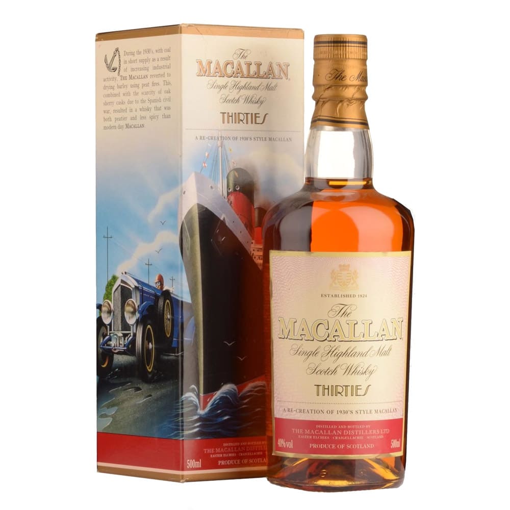 1930s The Macallan Travel - Decades Series Single Malt Scotch Whisky - 500ml